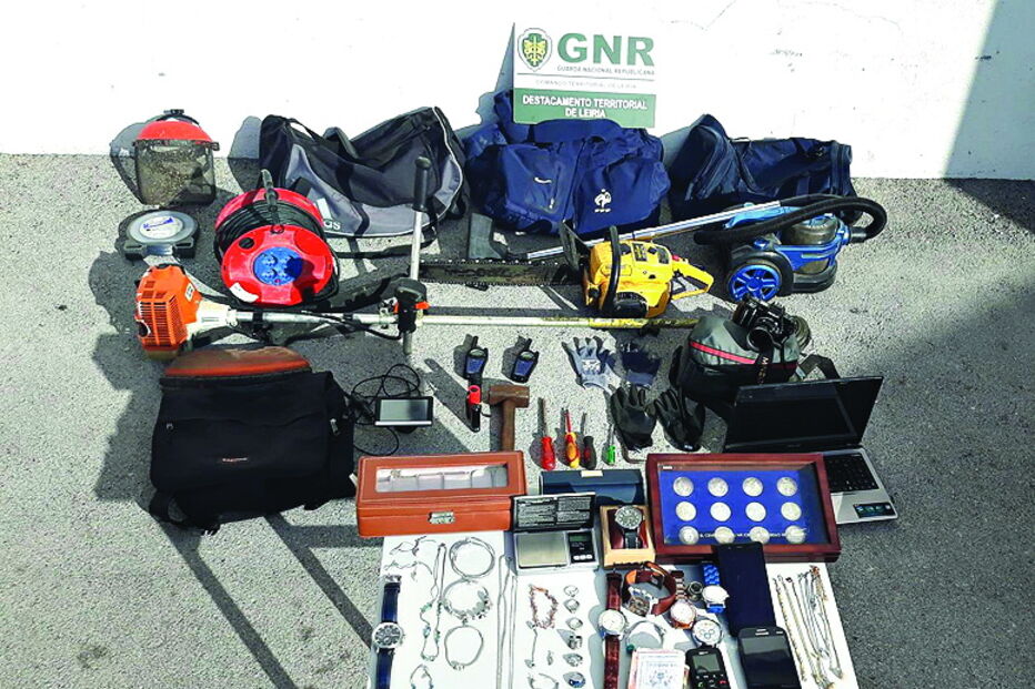 Artigos recuperados pela GNR 
