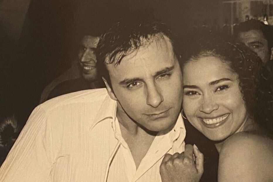 Rui Unas e a companheira