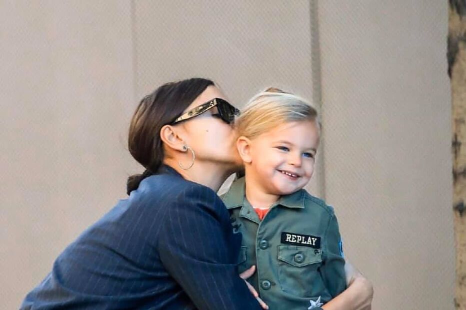 Irina Shayk com a filha, Lea