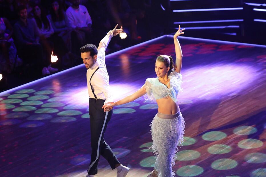 Margarida Corceiro dançou com André Madeira na estreia do 'Dança com as Estrelas'