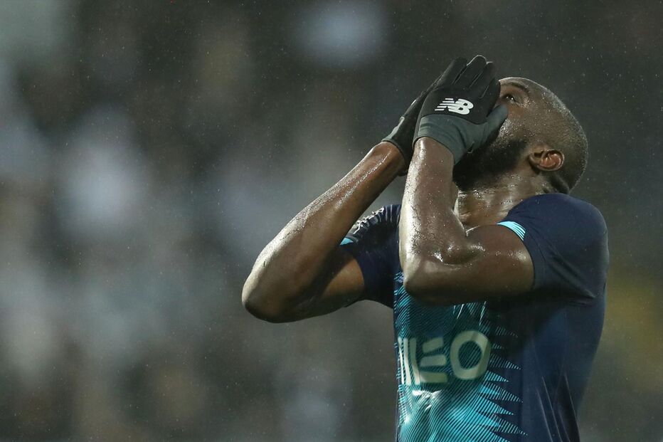 Marega durante o jogo onde foi alvo de insultos racistas 