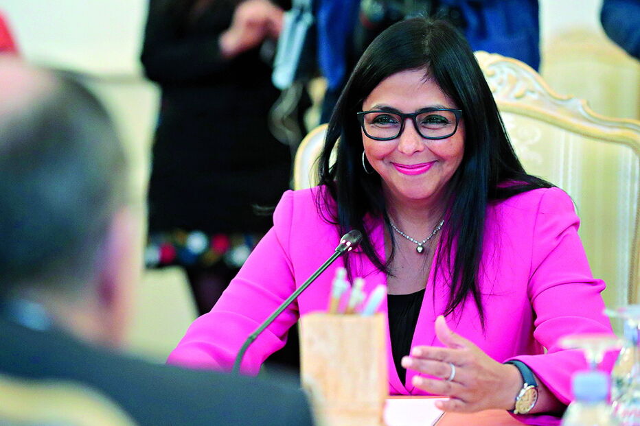 Delcy Rodríguez está proibida de entrar na UE 