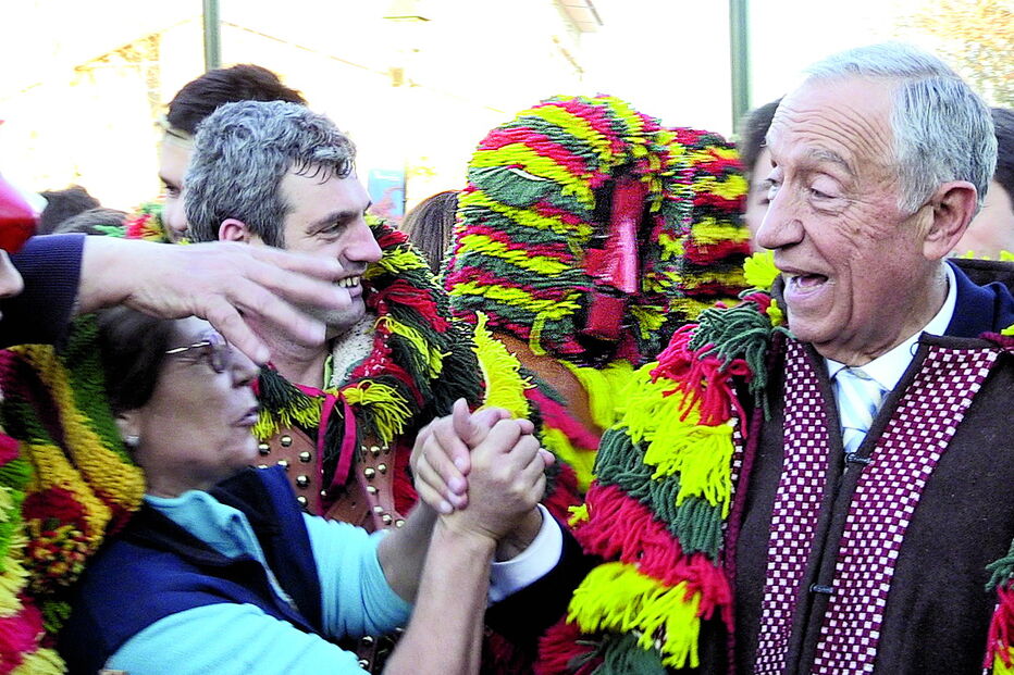 Presidente da República celebrou este domingo o Carnaval na Festa dos Caretos, na aldeia transmontana de Podence   