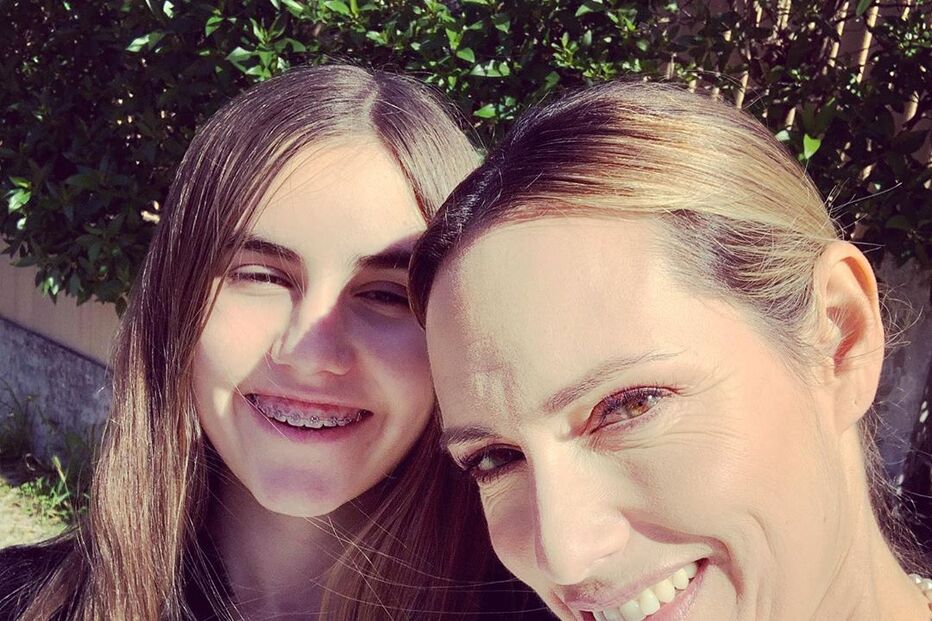 Fernanda Serrano com a filha Laura