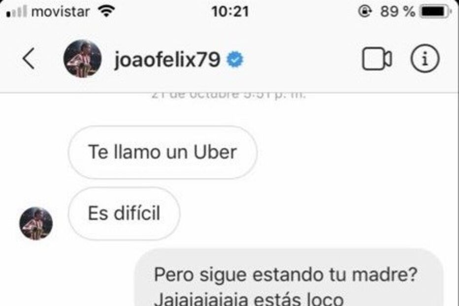 A troca de mensagens entre João Félix e Margarida Corceiro.jpg