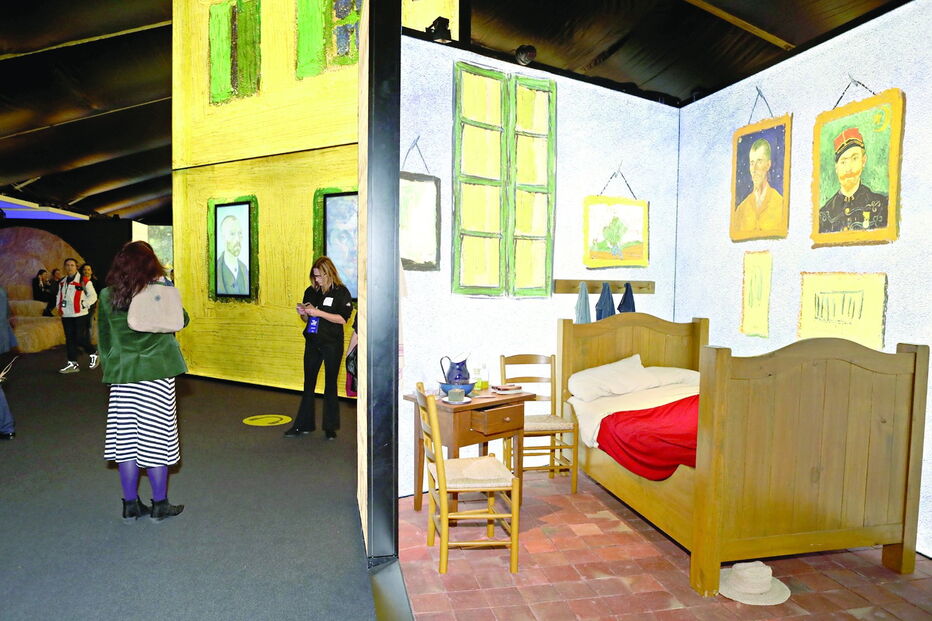 Exposição ‘Meet vicent van gogh’ está dividida em várias galerias, cada uma delas dedicada a um período da vida do artista holandês, considerado um dos grandes mestres da pintura. pode ser vista todos os dias, das 10h00 às 19h00.  