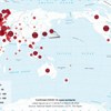 Mapa mostra evolução do coronavírus em todo o mundo