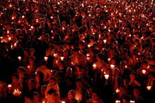 Peregrinos em Fátima