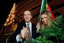 Cinha Jardim e Pedro Santana Lopes