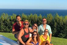 Ruben Correia junto de algumas celebridades portuguesas