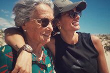 Cláudia Vieira e a avó 