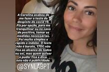 Sofia Ribeiro faz teste para saber se está infetada com coronavírus