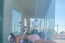 Cindy Alvarez Garcia mostra-se a fazer exercício físico