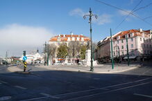 Ruas de Lisboa quase desertas