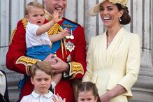 Príncipe William e Kate Middleton com os filhos: George, Carlota e Louis