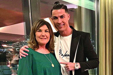 Cristiano Ronaldo com a mãe Dolores Aveiro	