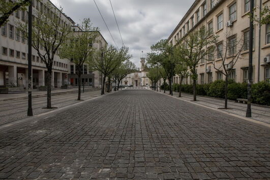 Ruas de Coimbra estão desertas