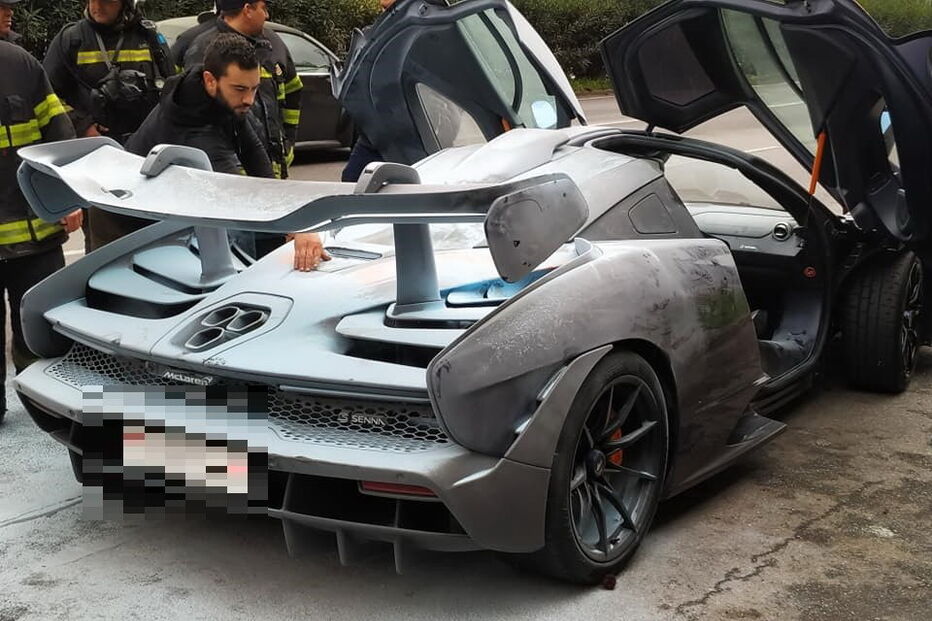 Supercarro McLaren Senna incendeia-se em Braga. Veja as imagens