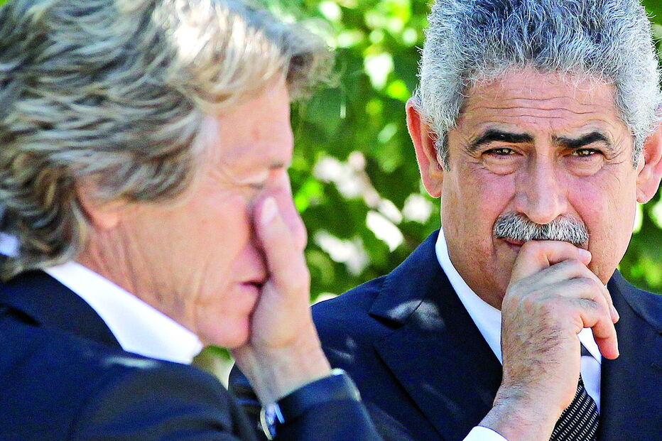 Jorge Jesus e Luís Filipe Vieira