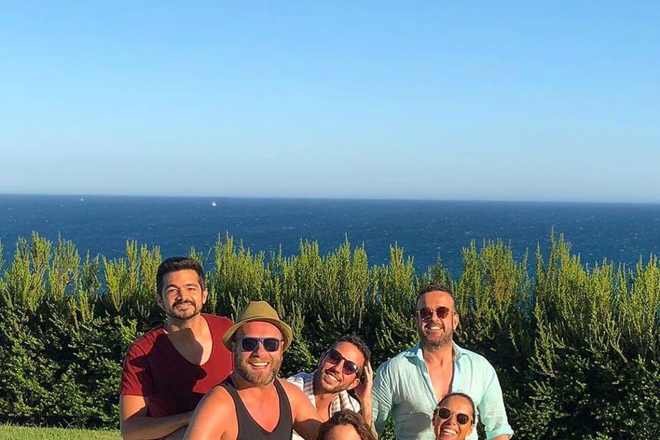 Ruben Correia junto de algumas celebridades portuguesas