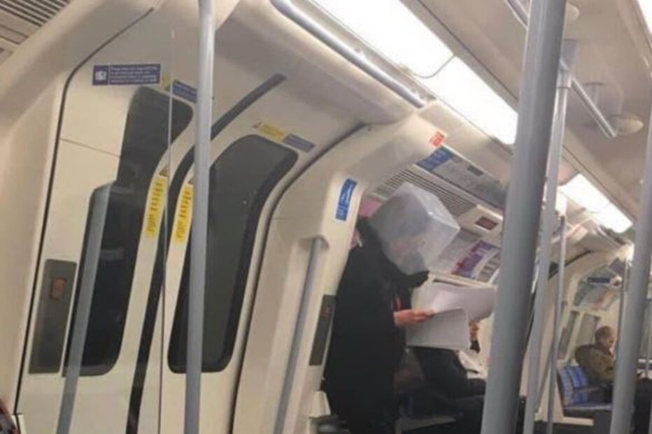 No Reino Unido instala-se o pânico e improvisam-se máscaras contra o coronavírus