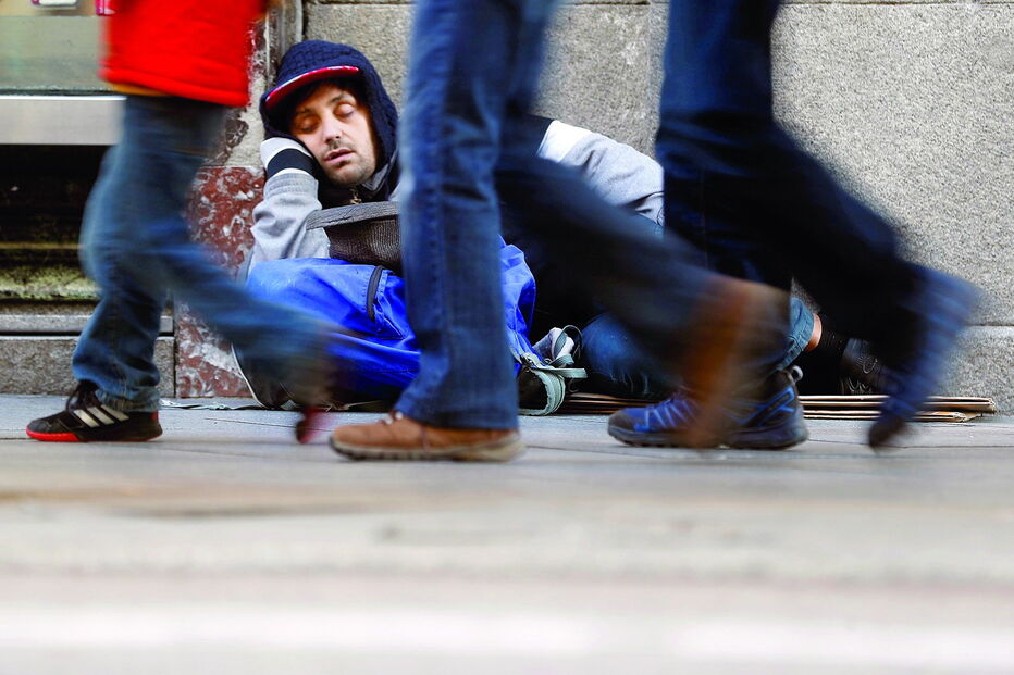 A taxa de risco de pobreza 