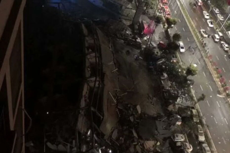 Hotel usado como local de quarentena para casos suspeitos de coronavírus colapsa na China