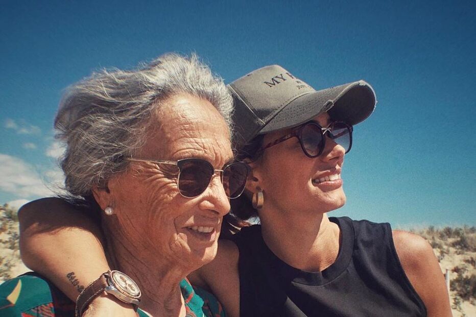 Cláudia Vieira e a avó 