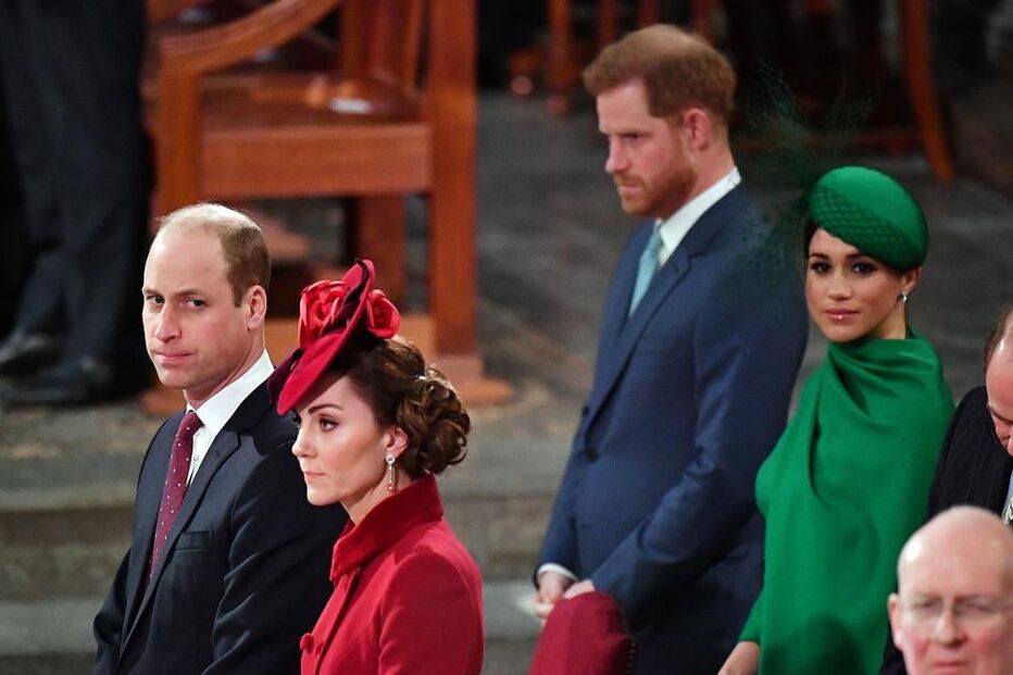 William e Kate, Meghan e Harry.jpg
