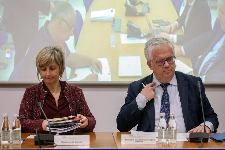 Marta Temido e Eduardo Cabrita