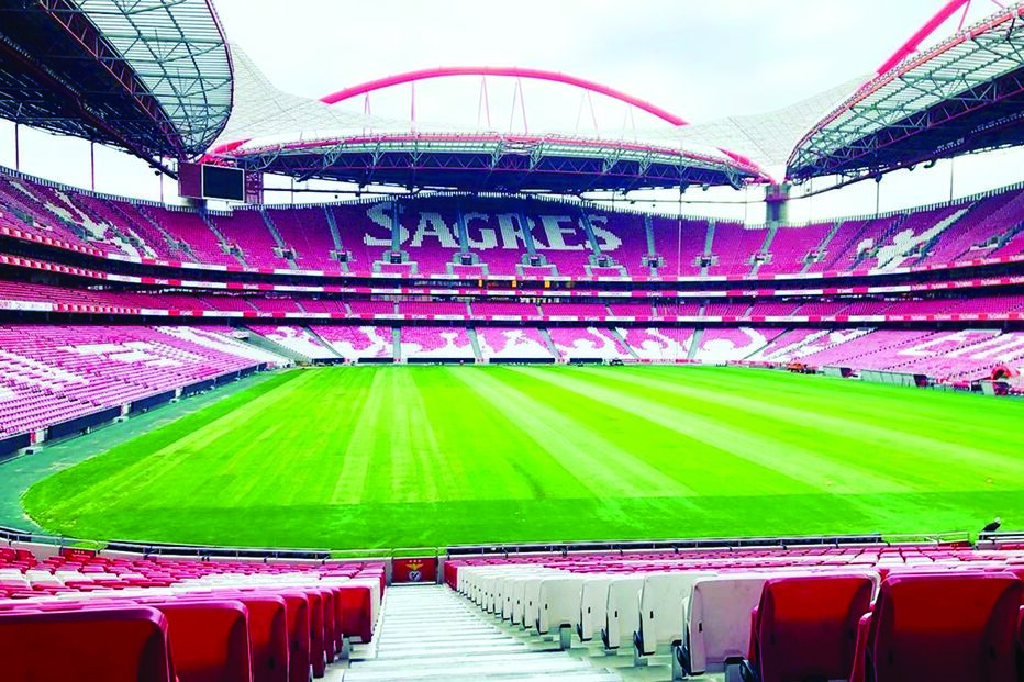 As bancadas do Estádio da Luz
