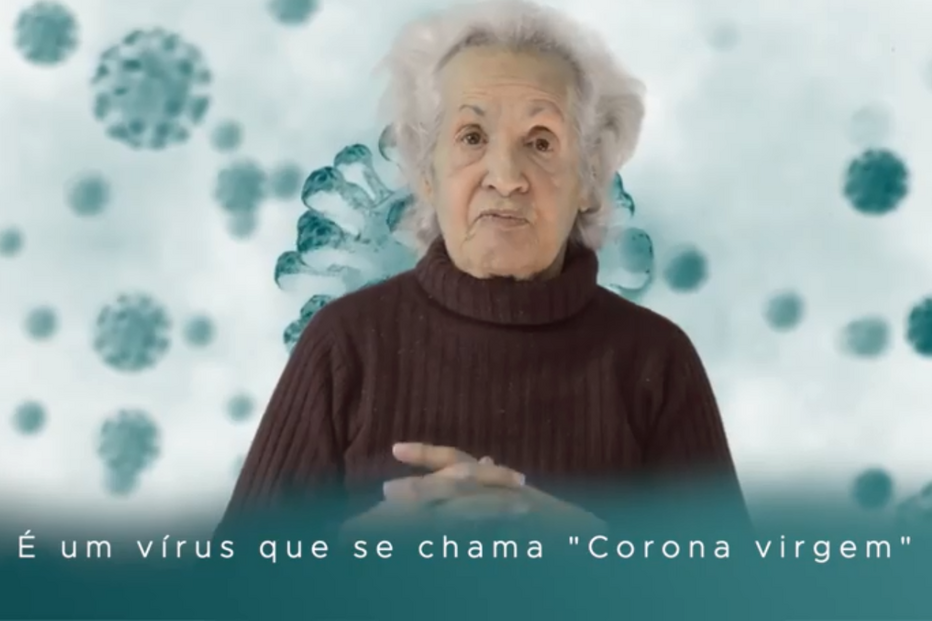 Idosos em lar lançam vídeo de sensibilização para o coronavírus. Veja as imagens