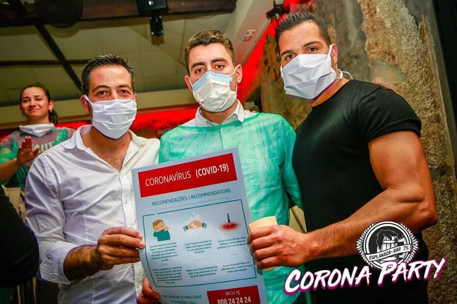 Bar em Santa Maria da Feira organiza festa temática sobre o coronavírus