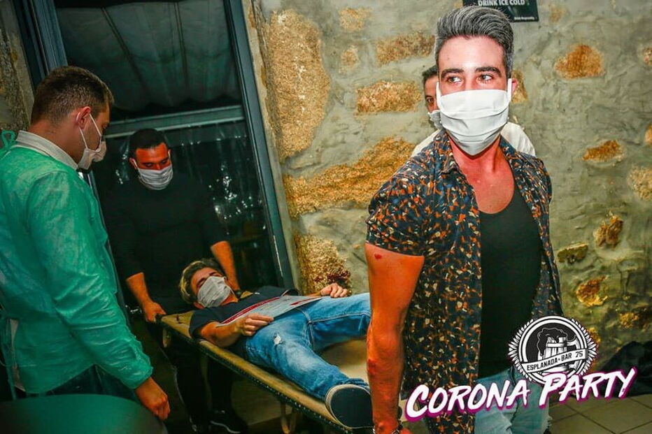 Bar em Santa Maria da Feira organiza festa temática sobre o coronavírus