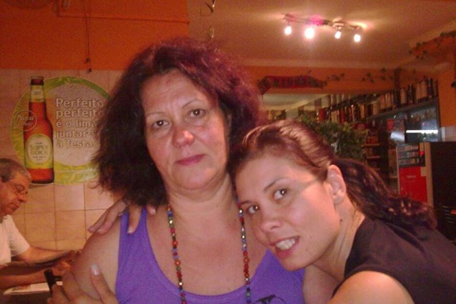 Gisela Serrano e a mãe Dilar Relvas