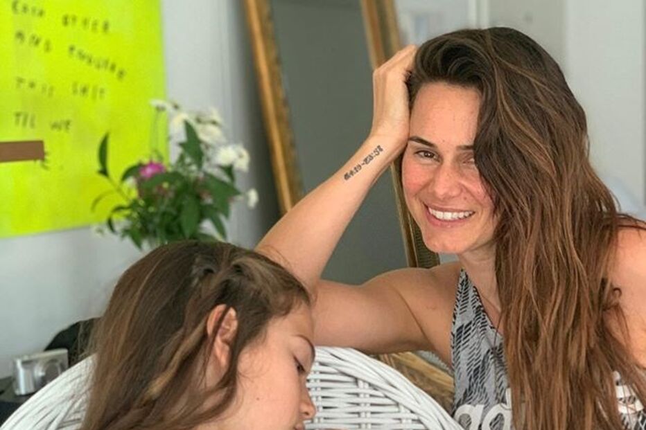 Cláudia Vieira com as filhas: Maria e Caetana