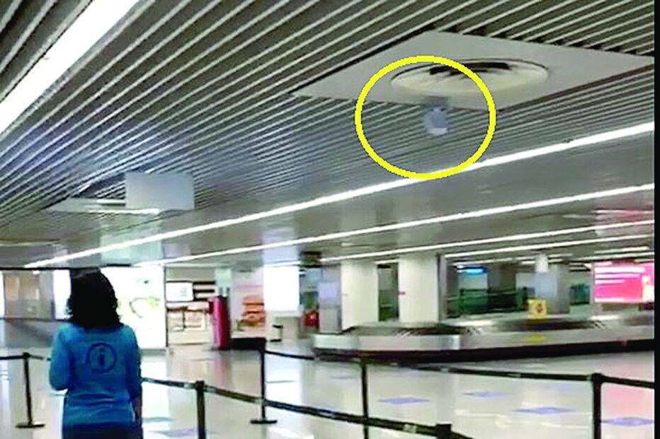 Termómetro no Aeroporto de Lisboa