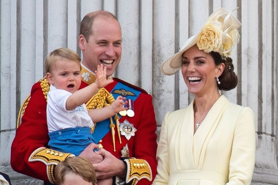 Príncipe William e Kate Middleton com os filhos: George, Carlota e Louis