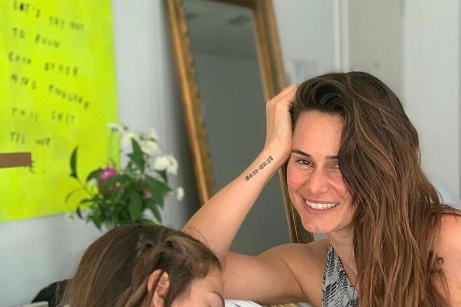 Cláudia Vieira com as filhas Maria e Caetana