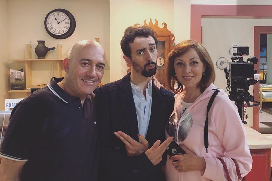 José Raposo e Maria João Abreu com o filho