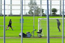 O plantel voltou aos treinos de campo na segunda-feira