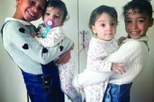 As filhas: Lyonce, Lyannii, Amoor e Valentine Viktória