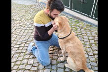 O reencontro de João com o seu amigo de quatro patas