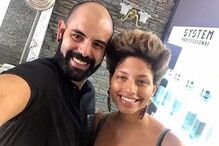 Soraia e o cabeleireiro