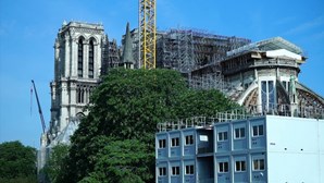 Obras de restauração na catedral de Notre-Dame em Paris recomeçaram hoje