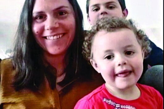Paula Ruivo com os filhos