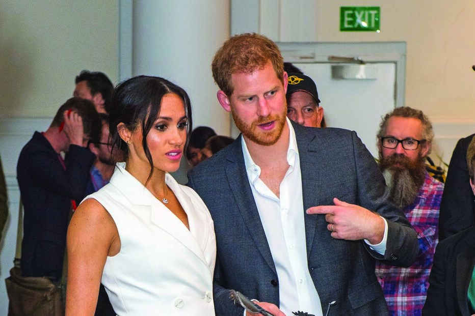 Meghan Markle e o príncipe Harry 