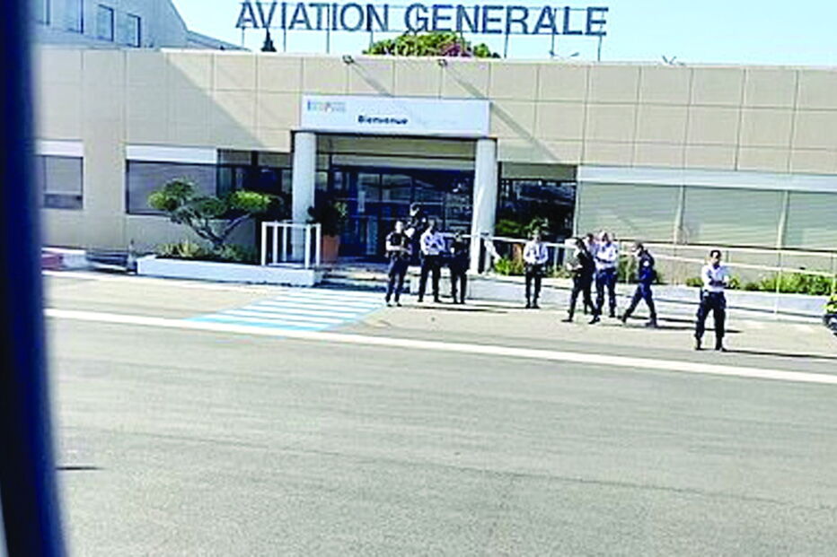 Momento em que polícia interceptou os milionários em Marselha