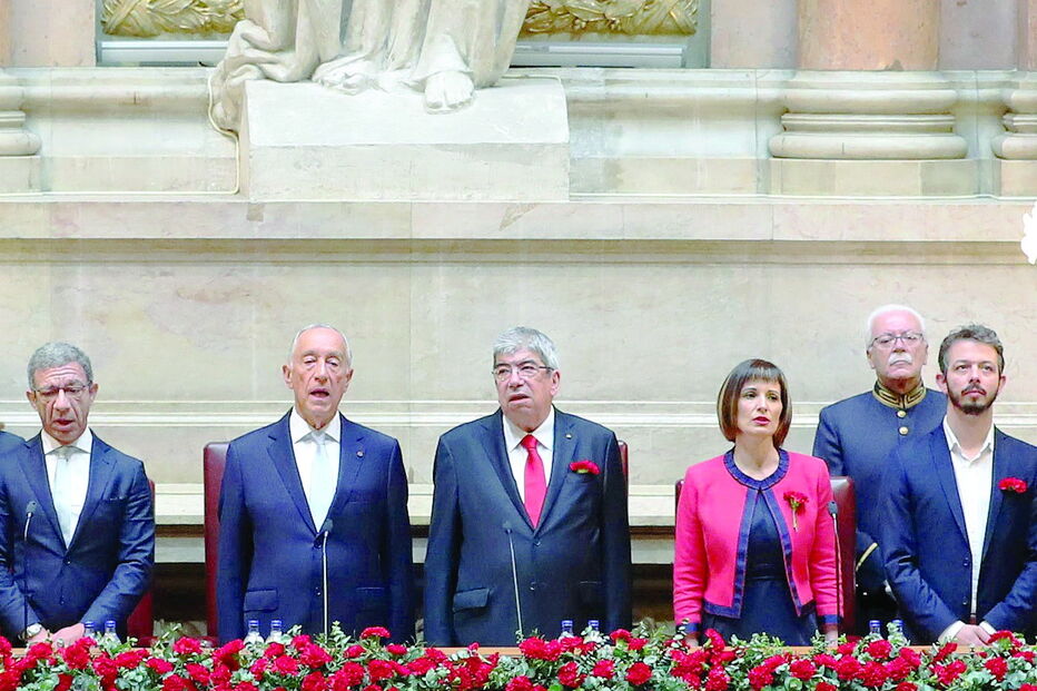 As comemorações do 25 de Abril na sessão solene do ano passado. Este ano, há dúvidas sobre o formato da cerimónia  