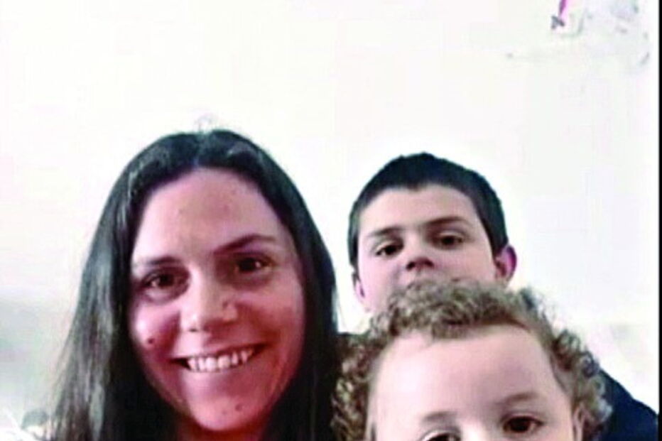 Paula Ruivo com os filhos